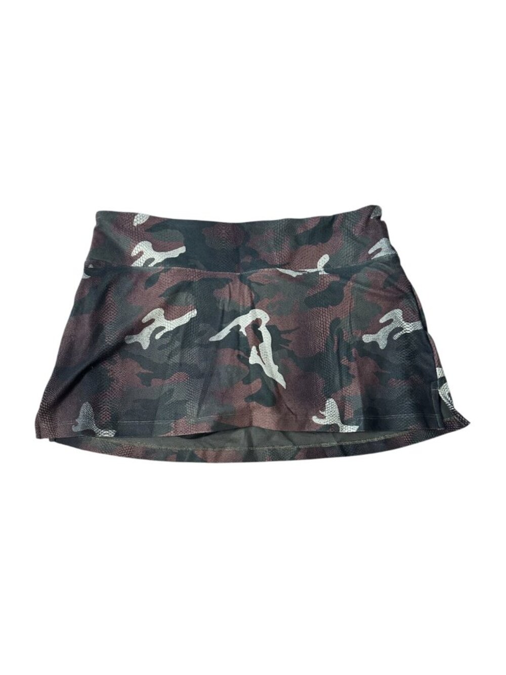 W.I.T.H. Wear It To Heart Camo Pattern Active Skort Size LARGE